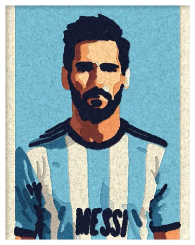 Візуалізація килима «Lionel Messi»