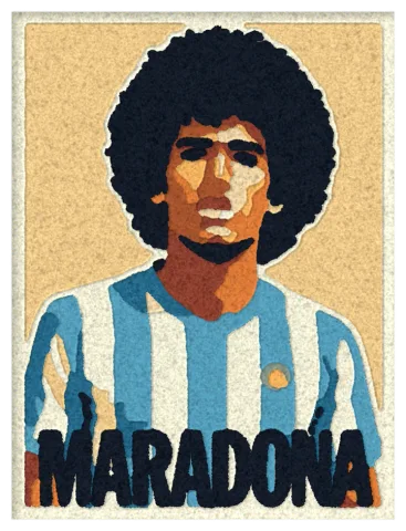 Візуалізація килима «Diego Maradona»