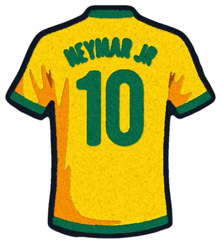 Візуалізація килима «Футболка NEYMAR JR 10»