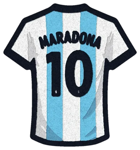 Візуалізація килима «Футболка MARADONA 10»