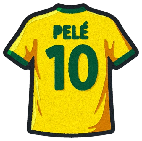 Візуалізація килима «Футболка PELÉ 10»
