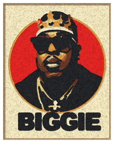Візуалізація килима «The Notorious B.I.G.»