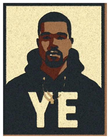 Візуалізація килима «Kanye West»