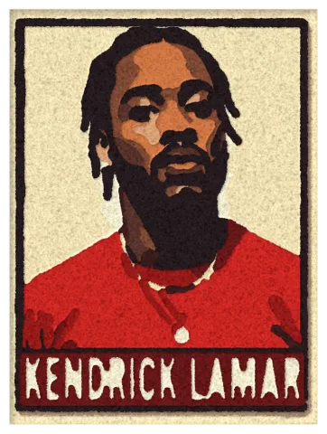 Візуалізація килима «Kendrick Lamar»