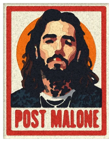 Візуалізація килима «Post Malone»