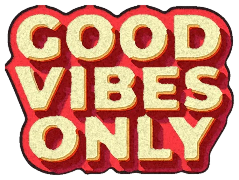 Візуалізація килима «GOOD VIBES ONLY»