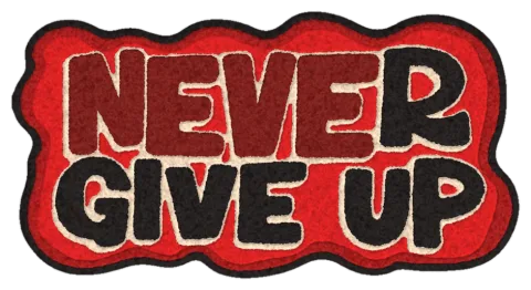 Візуалізація килима «NEVER GIVE UP»